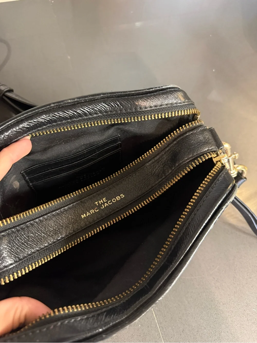 Marc Jacobs Black Quilted Snapshot Crossbody with Gold Hardware - Picture 11 of 11